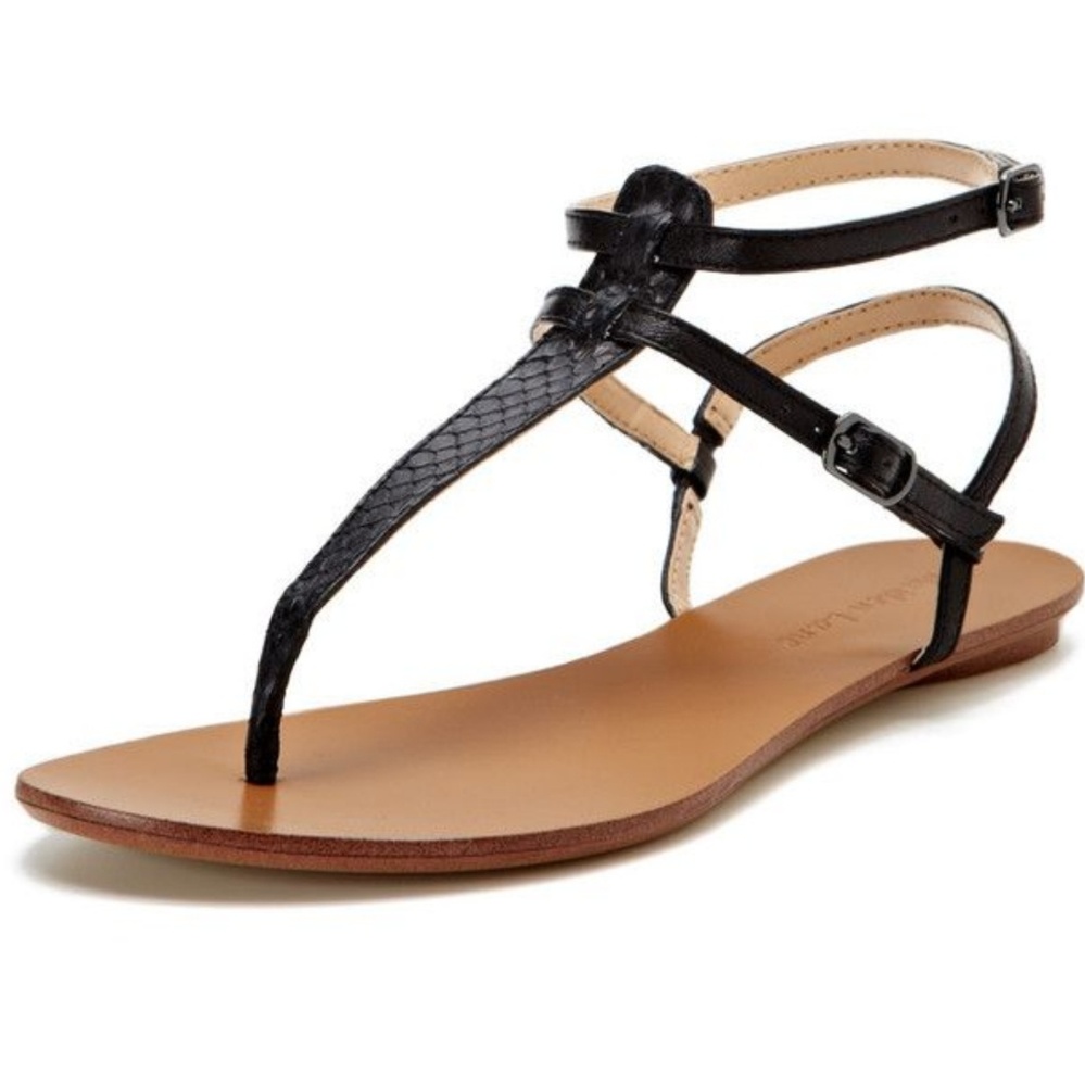 Black and Tan Summer Sandals